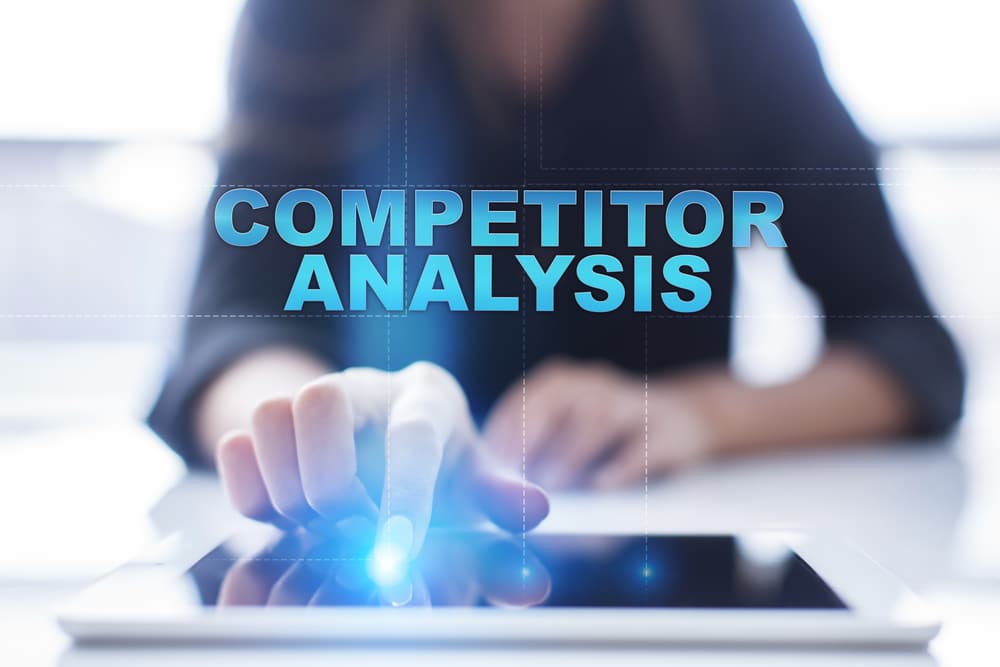 competitor analysis above an ipad