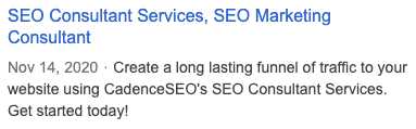 Search Engine Result Page