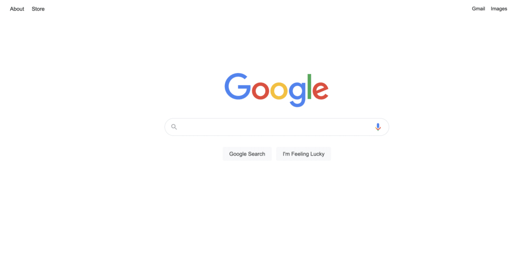 google home search page 