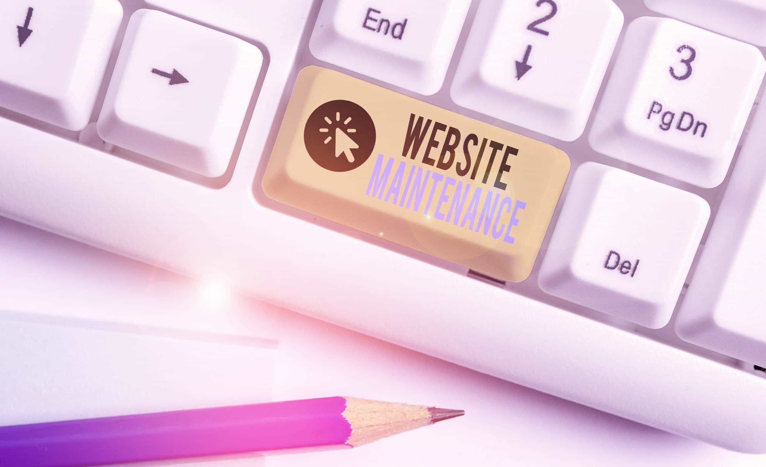 website maintenance key