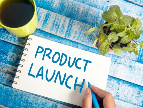 product launch on paper