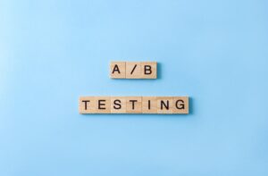 square blocks spelling a./b testing