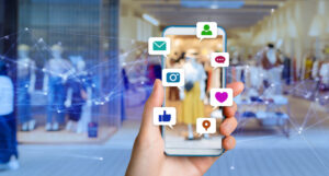 social media on smartphone