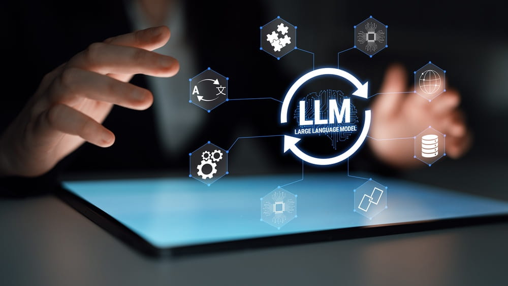 Hands Interacting with Large Language Model Interface