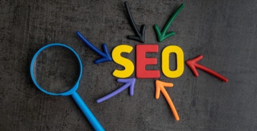 SEO with a magnifying glass