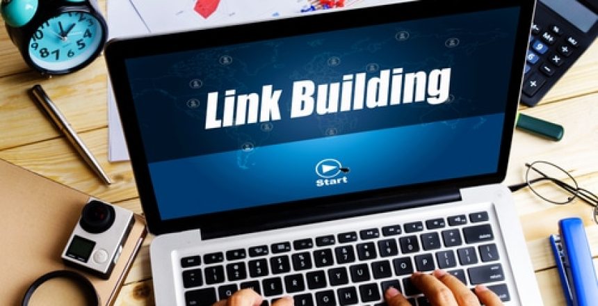 link building on a computer